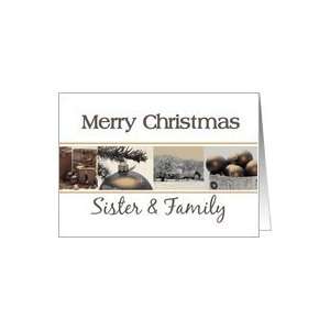  Sister & Family Christmas sepia black white Winter collage 