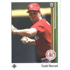 1989 Upper Deck # 512 Todd Worrell St. Louis Cardinals / MLB Baseball 