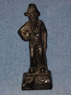 Kourey 1975 numbered coal sculpture figurine HILLBILLY moonshine 