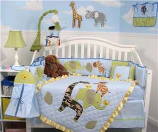 Team Amazing Baby Crib Nursery Bedding 13 pcs Set With Diaper Bag 