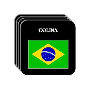  Brazil   COLINA Set of 4 Mini Mousepad Coasters 