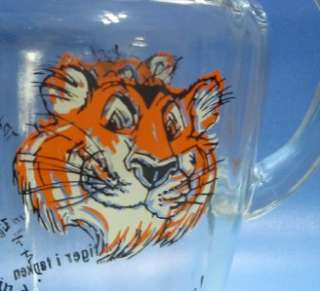   TIGER PITCHER w GLASSES~Put a Tiger in Your Tank~Clemson Fans  