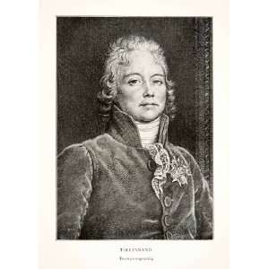  1900 Print Charles De Talleyrand French Diplomat Prime 