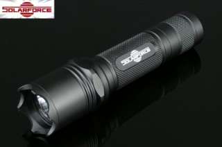 Solarforce L2 18650/CR123A Forward Clicky Flashlight Host   Black 