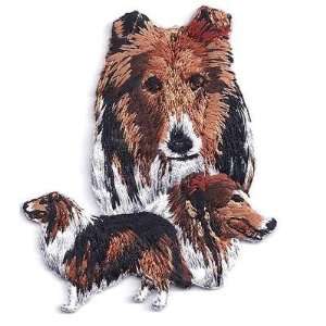Collie Iron On Embroidered Applique/Dogs, Animals, Pets, Mans Best 