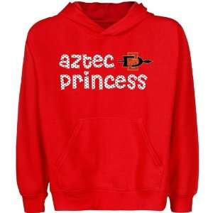 San Diego State Aztecs Youth Princess Pullover Hoodie   Red  