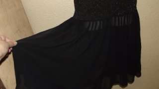   20s flapper style elegant black dress  Carole Little size 4  