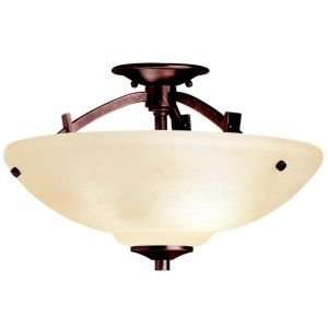 Columbiana Semi Flushmount by Kichler   R125741, Finish Olde Auburn 