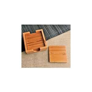  Bamboo Personalized Coasters, Set of 4