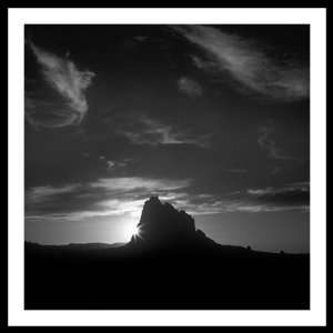  Navajo Sunset   Ship Rock, Navajo Nation, 24 x 24 
