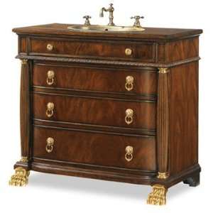   Series Collection Tipton Sink Chest   Pearl Mahogany