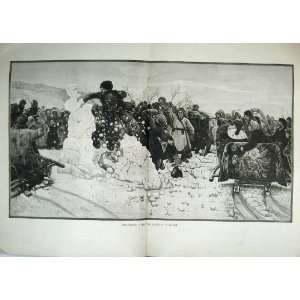  Shrovetide Siberian Cossacks Siberia Shrove Print 1892 