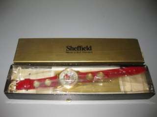 Vintage Swiss Sheffield Animated Train Watch NIB  