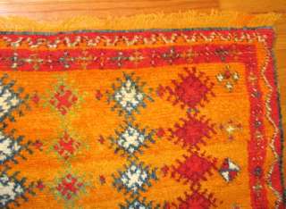 Vintage Moroccan Tribal Rug Carpet Sheeps Wool 41.5 x 75 Original 