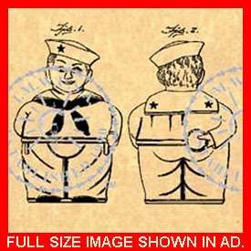 US Patent for a SHAWNEE SAILOR BOY Cookie Jar #405  