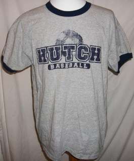   Gray HUTCHINSON COMMUNITY COLLEGE Baseball HOO HAA T Shirt Sz L  