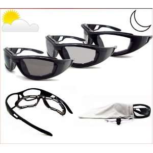  Motorcycle Transition Glasses Photochromic Lens Clear to 
