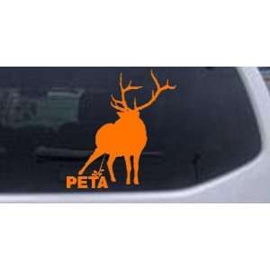 Pee On PETA Hunting And Fishing Car Window Wall Laptop Decal Sticker 