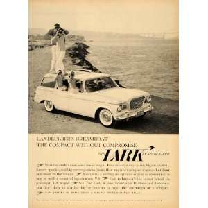  1960 Ad Studebaker Lark Landlubbers Station Wagon V8 