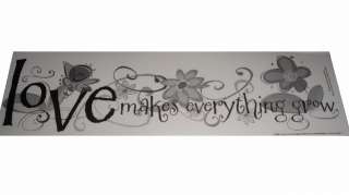 NEW~LOVE MAKES EVERYTHING GROW~TRANSLUC.~WALL STICKERS~  
