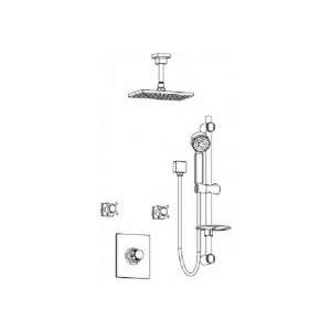  Aqua Brass Shower Kit W/ Universal Hanlde KIT5395173bn 