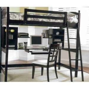    Dorena Twin Workstation Bunk Bed in Cappuccino