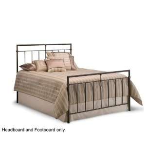 King Size Metal Headboard and Footboard   Meridian Contemporary Style 