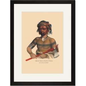  Black Framed/Matted Print 17x23, Shau Hau Napo Tinia (and 