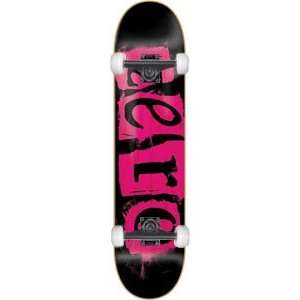  Zero Punk Complete Skateboard   8.0 Black/Pink Veneer w 