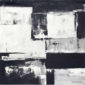  Circles on black white II by David Sedalia 28x28 