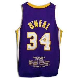  Shaquille ONeal Los Angeles Lakers Autographed  Back To 