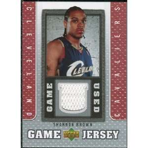   /08 Upper Deck UD Game Jersey #SB Shannon Brown Sports Collectibles