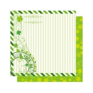   12 x 12 Double Sided Glitter Paper   Lucky Shamrocks Arts, Crafts