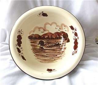 VIETRI Field & Stream Collection SERVING BOWL w DUCK retired from 