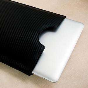  SGP Illuzion   Leather Pouch for MacBook Air [Carbon 