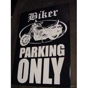  Bikers Parking Only Sign Patio, Lawn & Garden