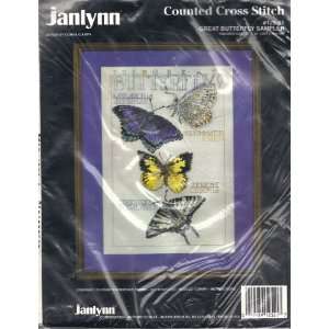  Janlynn   Great Butterfly Sampler   Counted Cross Stitch 