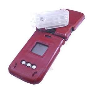  Red Pleather Shield Protector Case for Samsung A900 MM 