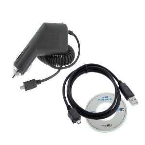  USB Data Cable + Rapid Car Charger for Sprint, Alltel, US 