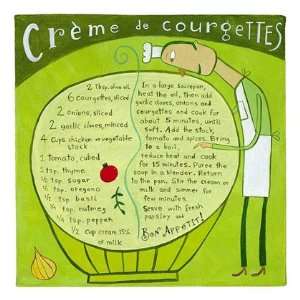 Cr?me de courgettes ( english version ) by Unknown 13x13 