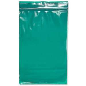  5 x 8 Green 2 Mil Reclosable Bags
