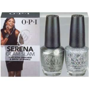 OPI Serena Glam Slam England Your Royal Shineness & Servin Up Sparkle