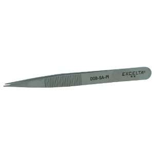   Steel Antimagnetic Medium Tip Tweezers with Finger Serrations