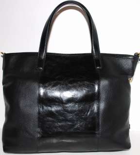 AUTHENTIC DKNY Pockets Black Leather Bag Purse Tote Satchel Handbag 