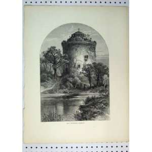  C1864 View Zwinger Goslar Tower River Country Print