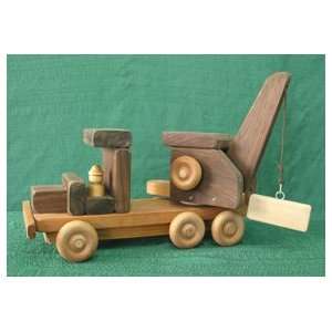  A Handmade Wood Toy Crane Truck Toys & Games