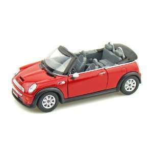  Mini Cooper S Convertible 1/28 Red Toys & Games