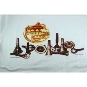  Tshirt with Brass Mouthpieces XL Musical Instruments