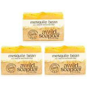  Mesquite Bean Organic Bar Soap (3 Pack) Beauty