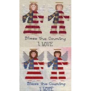 USA Angels   Cross Stitch Pattern Arts, Crafts & Sewing